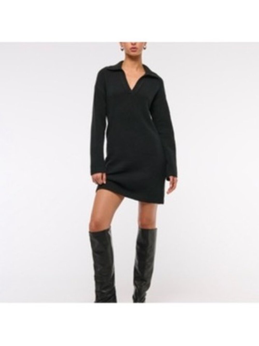Abercrombie Black Sweater Dress NWT